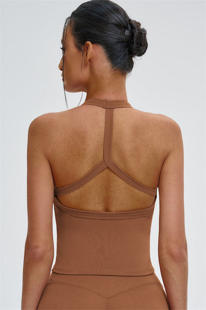 The Slate Y-Back Top