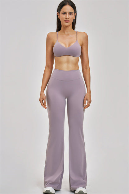 The Zenith Sports Bra Flared Leggings 2-Piece Set