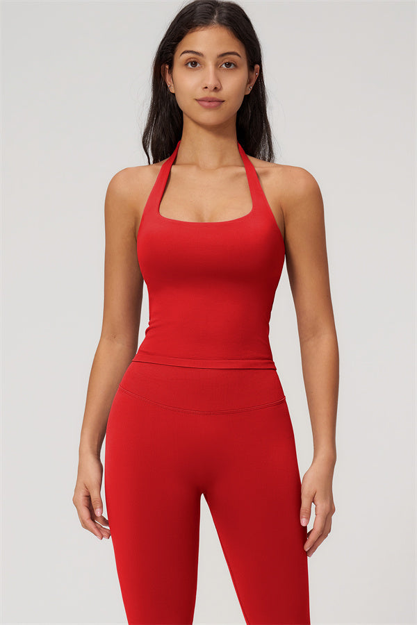 The Empower Halter Crop Top Leggings 2-Piece Set
