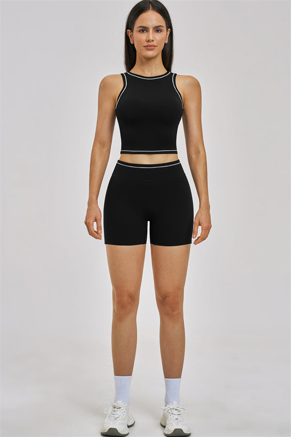 The Unbound Crop Top Shorts 2-Piece Set