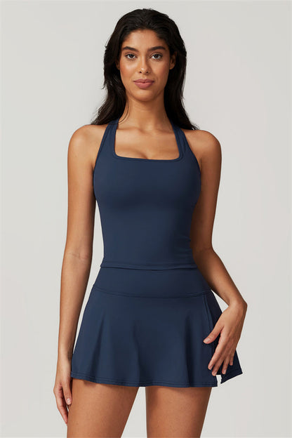 The Dynamic Crop Top Tennis Skirt 2-Piece Set