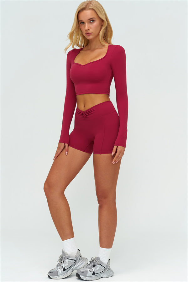 The Lushness Long Sleeve Crop top