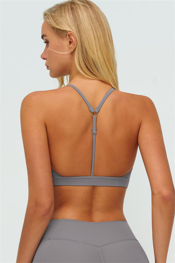 The Lushness Y-Back Sports Bra Shorts 2-Piece Set