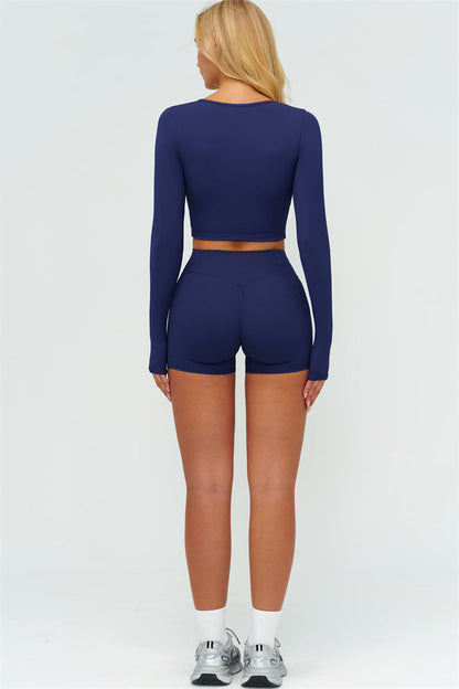 The Lushness Long Sleeve Crop top