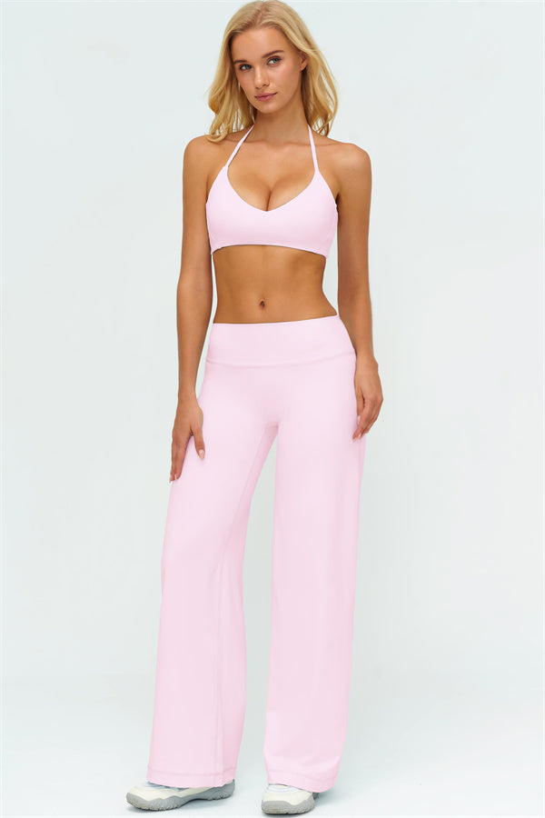The Twirl Zip Jacket Sports Bra New Straight Leg Pants 3-Piece Set