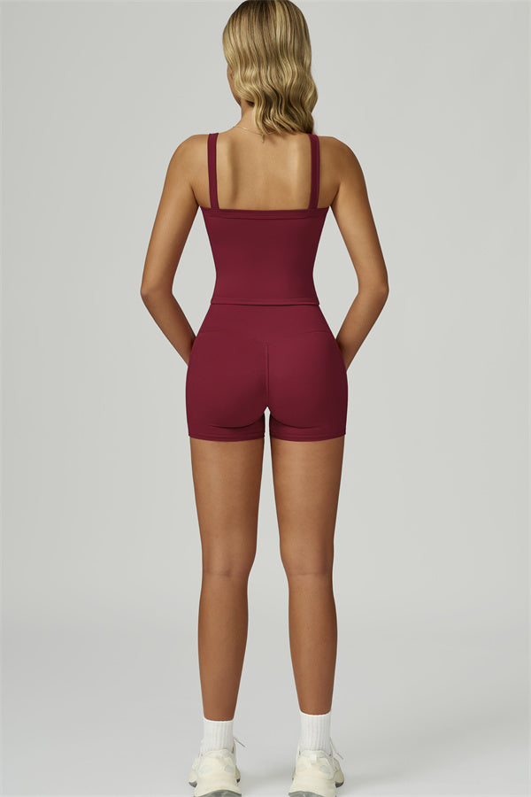 The Flourish Crop Tank Shorts 2-Piece Set