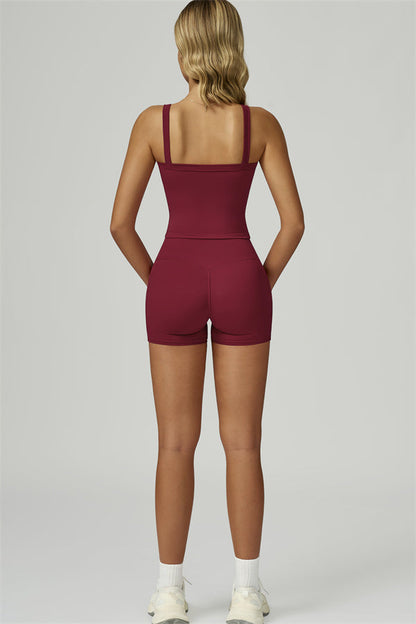 The Flourish Crop Tank Shorts 2-Piece Set