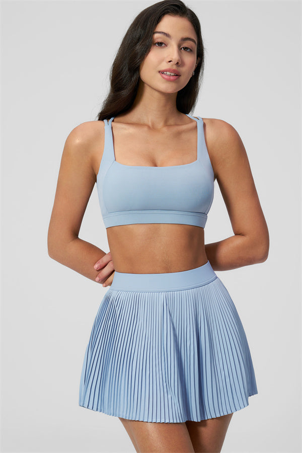 The Balance Sports Bra Tennis Skirt 2-Piece Set