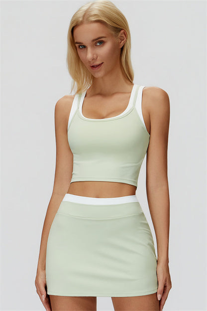 The Canyon Crop Tank Skirt 2-Piece Set