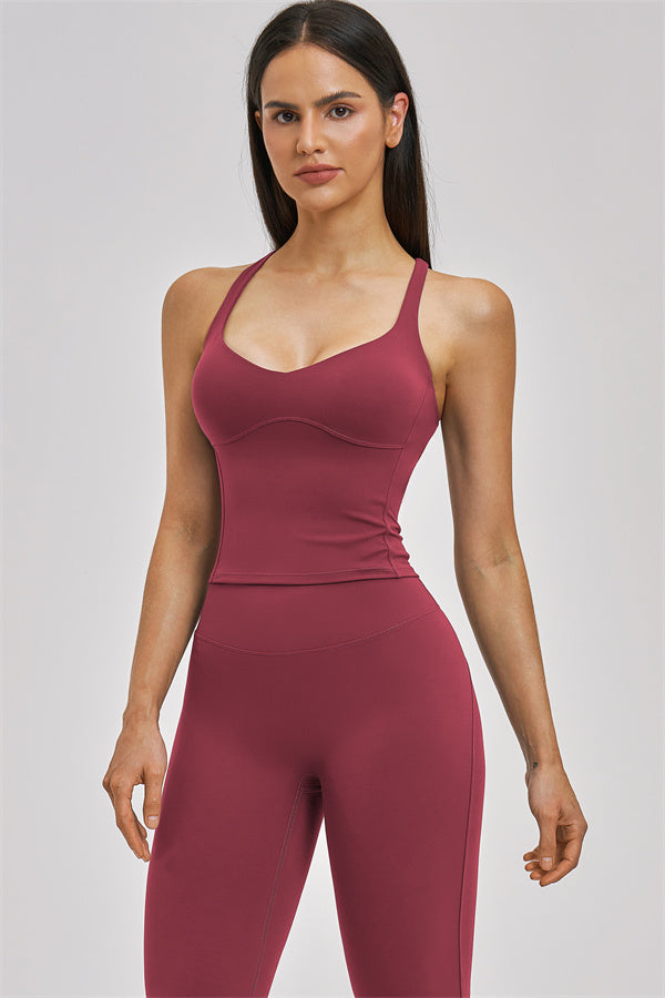 The Zenith Crop Top Flared Leggings 2-Piece Set