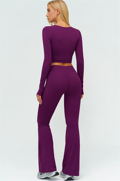 The Lushness Long Sleeve Crop top