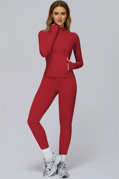 The Radiance Jacket Sports Bra Leggings 3-Piece Set