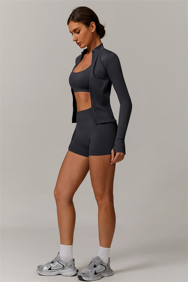 The Nova Luxe Jacket Shorts 2-Piece Set