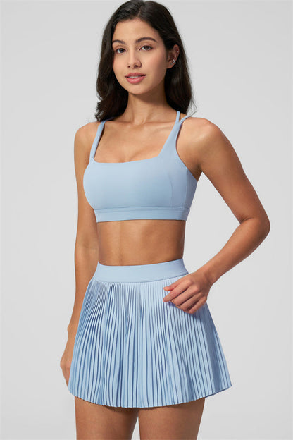 The Balance Sports Bra Tennis Skirt 2-Piece Set