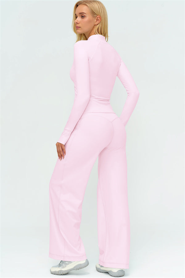 The Twirl Zip Jacket New Straight Leg Pants 2-Piece Set