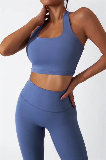 The Seraphine Halter Crop Top Leggings 2-Piece Set