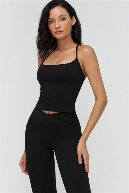 The BoldFit Crop Top Flared Leggings 2-Piece Set