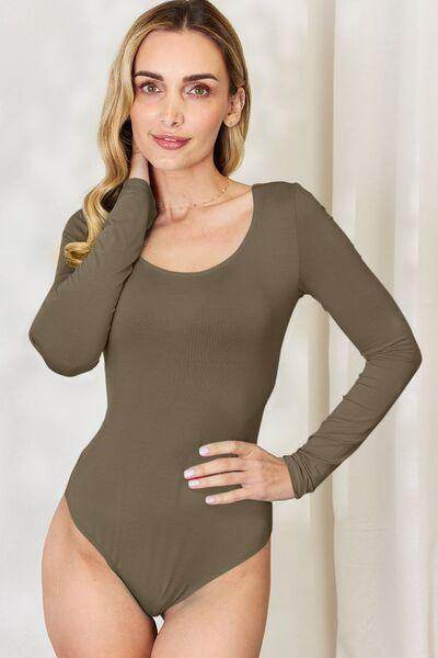 Basic Bae Full Size Round Neck Long Sleeve Bodysuit for All