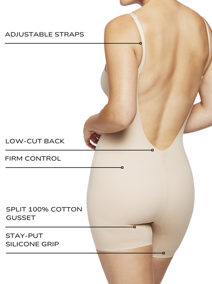 Dress Rehearsal Low-Back Mid-Thigh Shaping Bodysuit