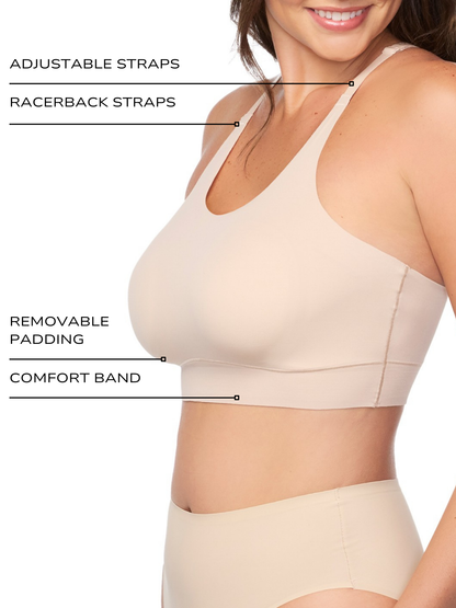 Real Smooth® Wireless Racerback Bralette