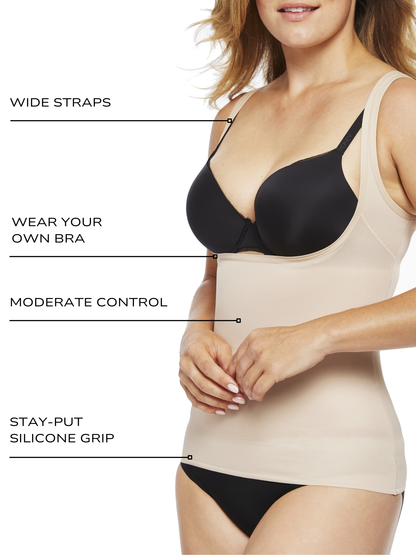 Unbelievable Comfort® Open-Bust Shaping Tank
