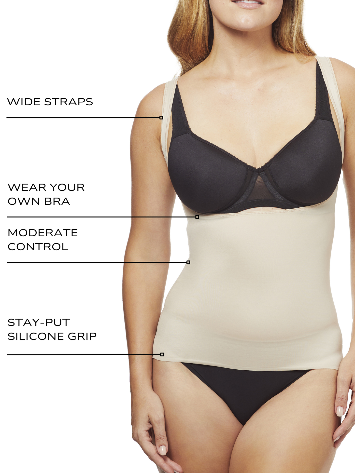 Comfortable Firm® Open-Bust Shaping Tank
