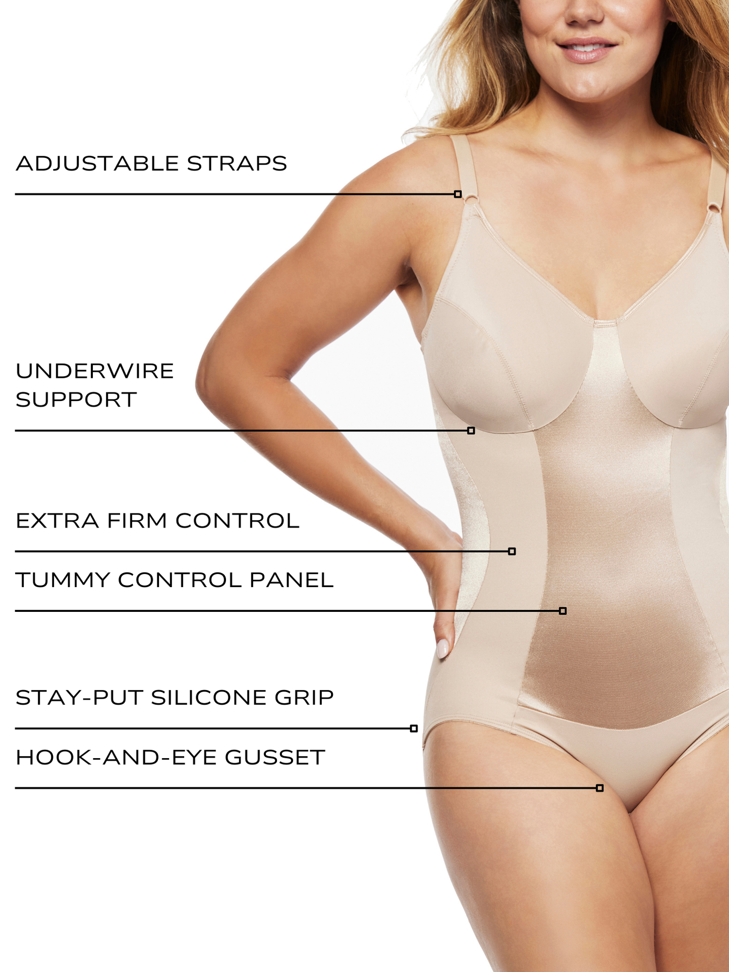 Extra Firm Underwire Shaping Bodysuit
