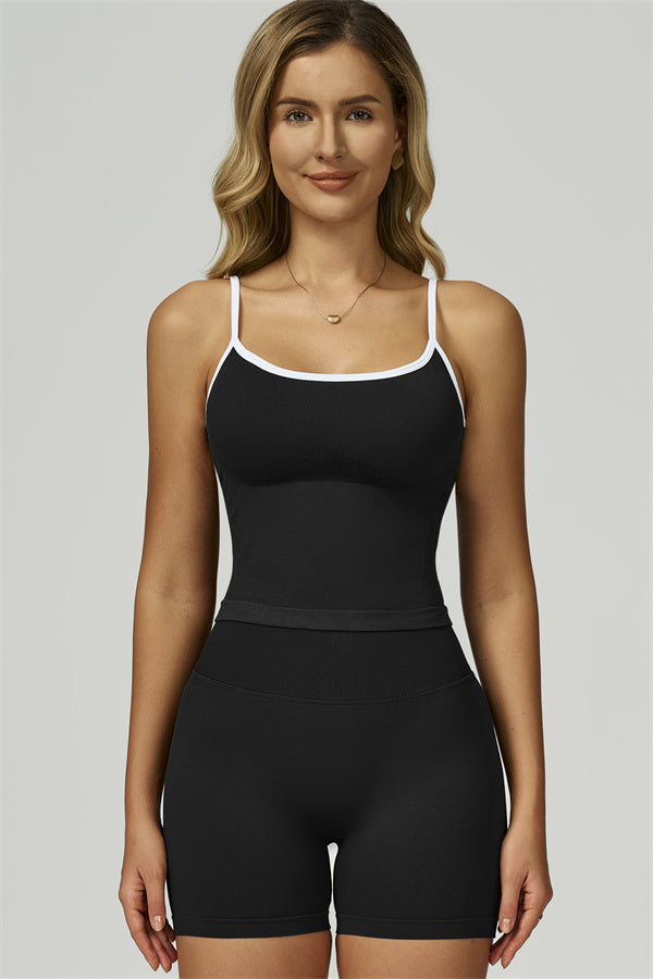 The Prime Line Crop Top Shorts 2-Piece Set