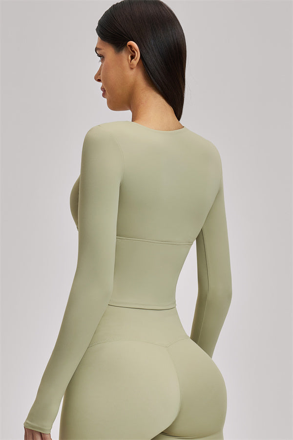 The Swoon Long Sleeve Crop top Leggings 2-Piece Set