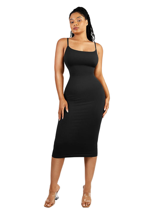 Women Eco-friendly Seamless 360° Waist Control Midi Shaping Dress