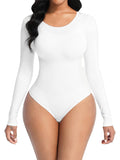 Wholesale Seamless Bodysuit Long Sleeve Slim Corset Shapewear Bodysuit