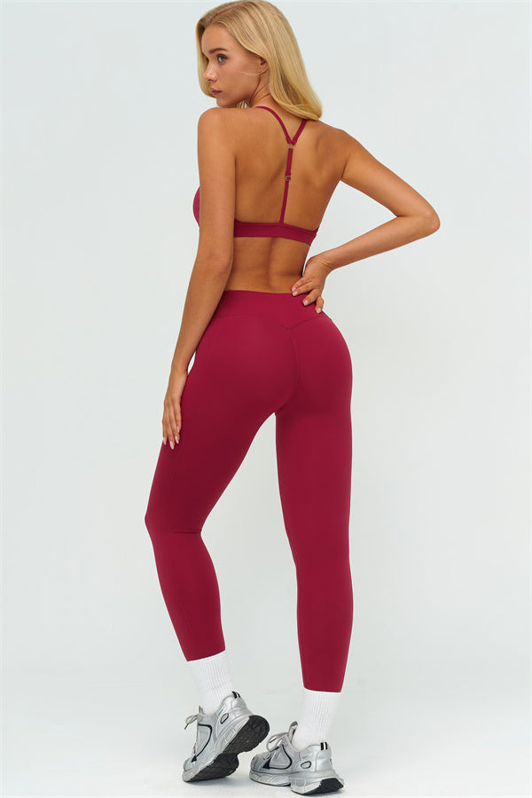 The Lushness Y-Back Sports Bra Leggings 2-Piece Set