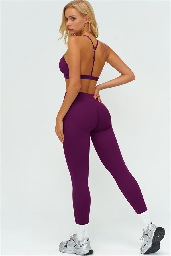 The Lushness Y-Back Sports Bra Leggings 2-Piece Set