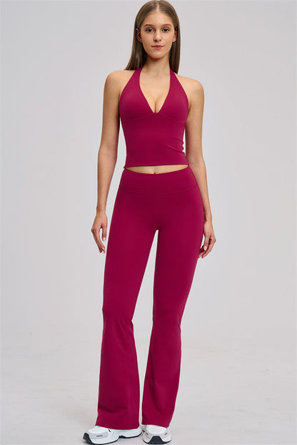 The Zestful Tank Top Flared Leggings 2-Piece Set