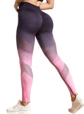 Wholesale Stitched Openwork Gradient Seamless Sports Leggings