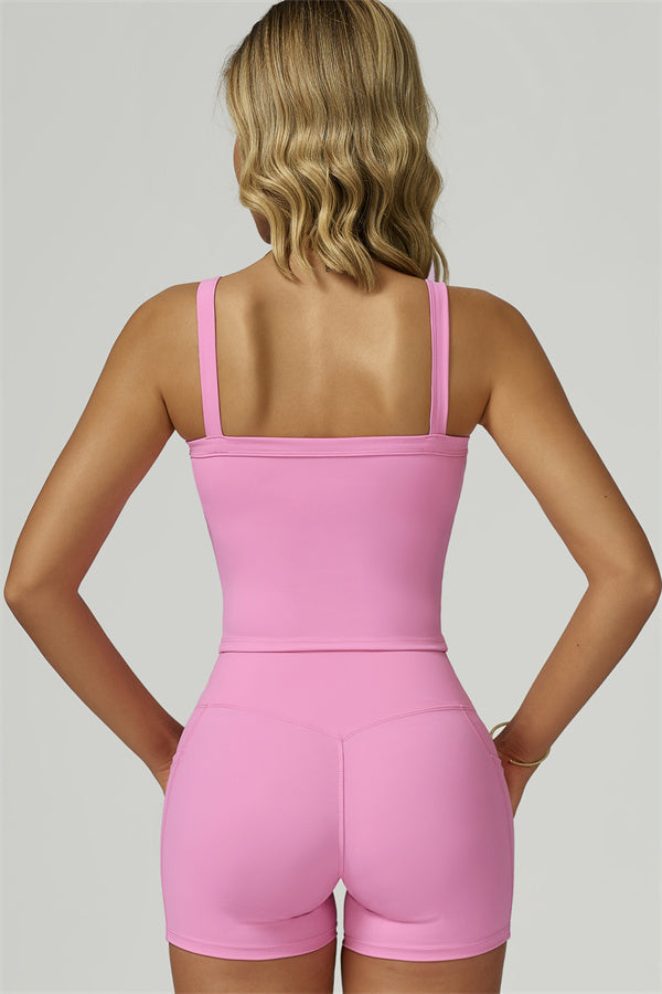 The Flourish Crop Tank Shorts 2-Piece Set