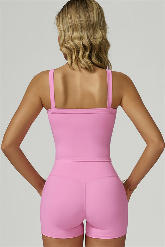 The Flourish Crop Tank Shorts 2-Piece Set