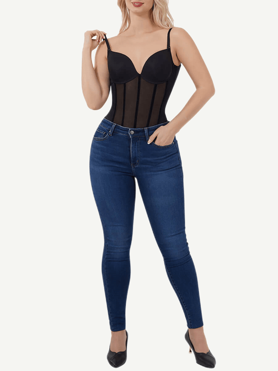 Back U-Design Compression Shapewear with 5 Steel Bones
