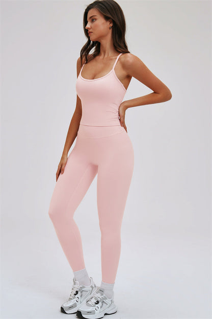 The Svelte Cross Back Tank Top Leggings 2-Piece Set