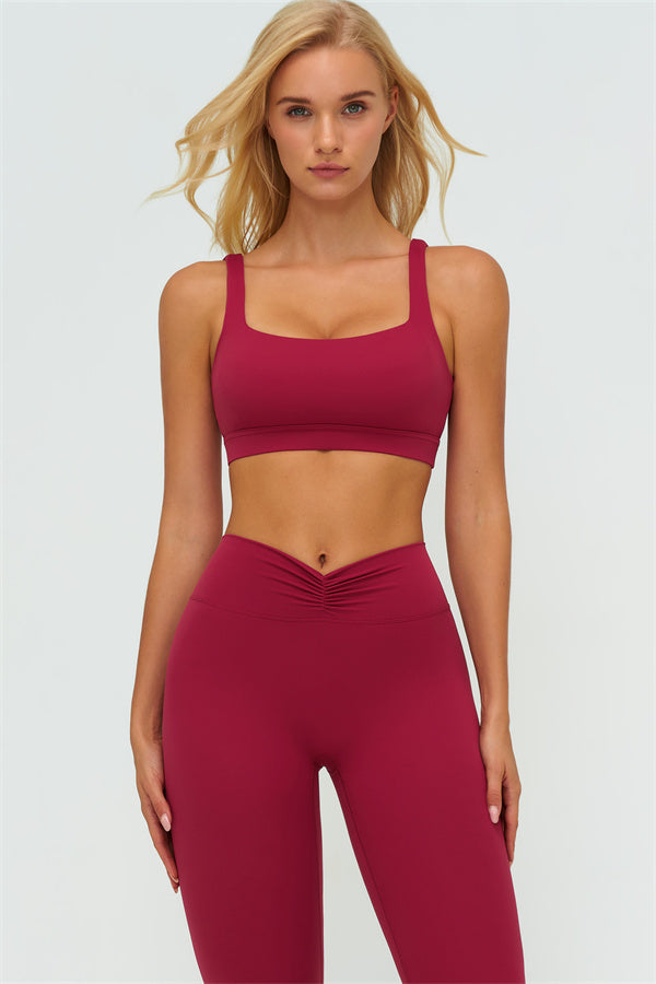 The Lushness V-Back Sports Bra Leggings 2-Piece Set