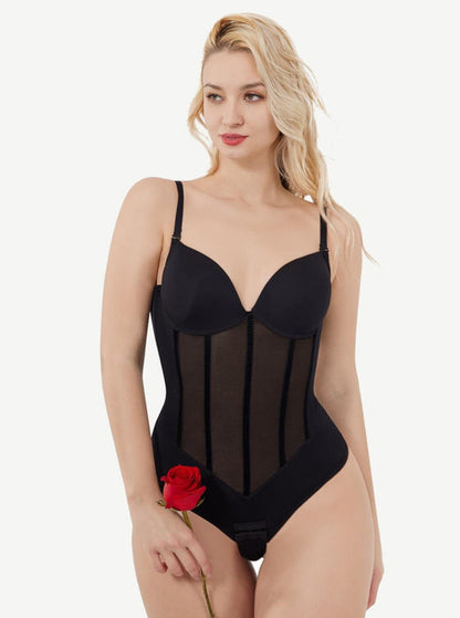 Back U-Design Compression Shapewear with 5 Steel Bones