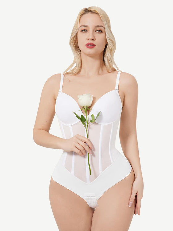 Back U-Design Compression Shapewear with 5 Steel Bones