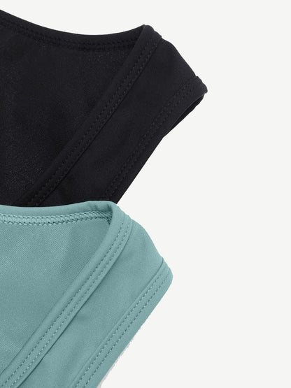 Zipper-Front Slit Sports Sauna Jumpsuit