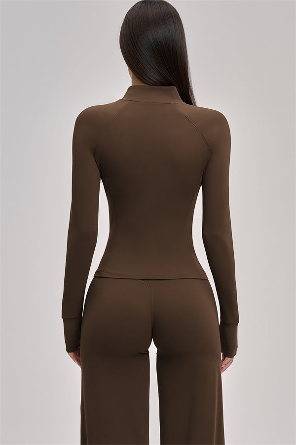 The Swoon Jacket Sports Bra Flared Leggings 3-Piece Set