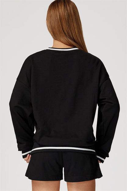 The Amara Sweatshirt Lounge Shorts 2-Piece Set