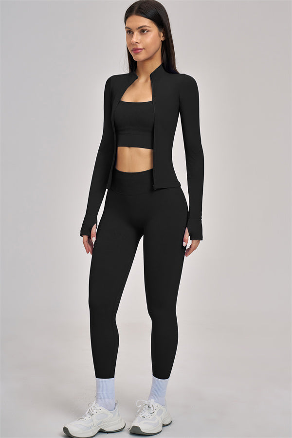 The Vision Jacket Sports Bra Leggings 3-Piece Set