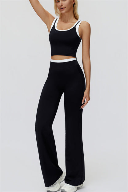 The Canyon Crop Tank Flared Leggings 2-Piece Set