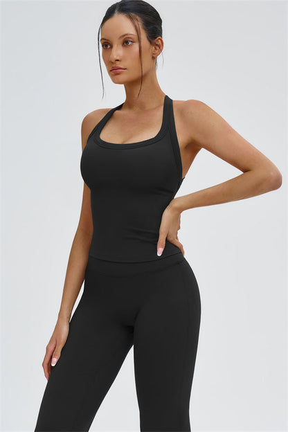The Slate Y-Back Top