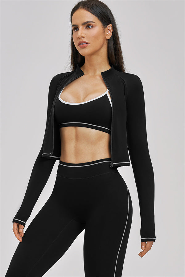 The Unbound Jacket Sports Bra Leggings 3-Piece Set