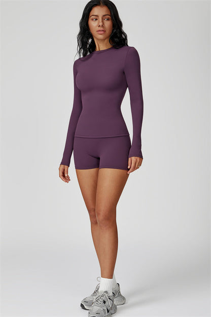 The Oasis Long Sleeve T-shirt Shorts 2-Piece Set